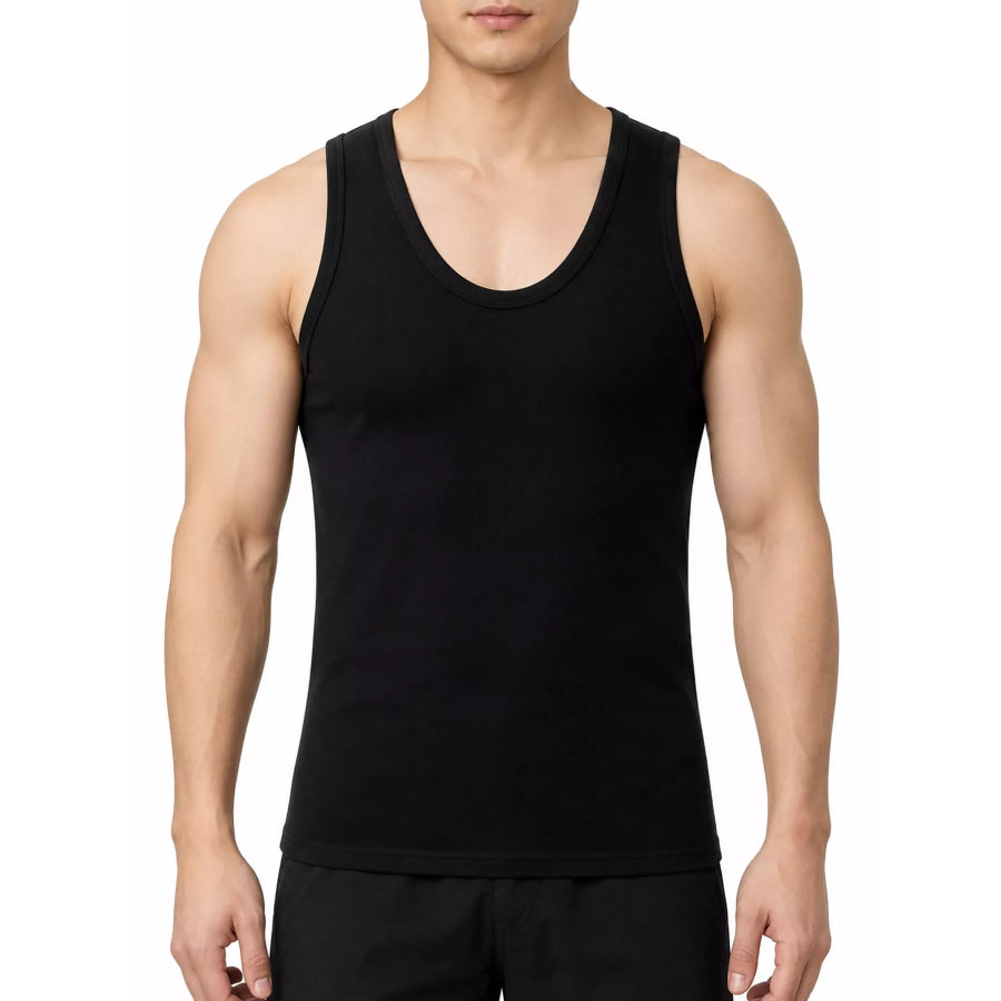 Men’s Plus Size Round Neck Tank Apparel and Accessories