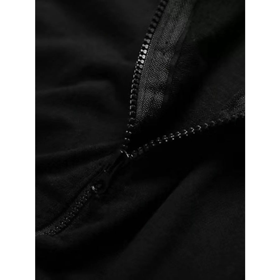 Men’s Plus Size Short Sleeve Zip Up Hoodie Top Apparel and Accessories