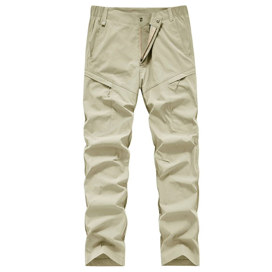 Men’s Plus Size Slim Fit Quick-Dry Pants Khaki / M Apparel and Accessories