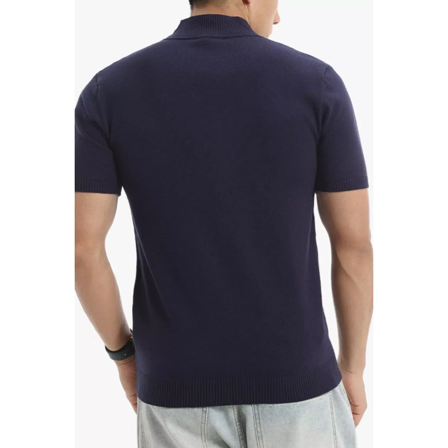 Men’s Plus Size Slim Fit Short Sleeve Sweater Apparel and Accessories