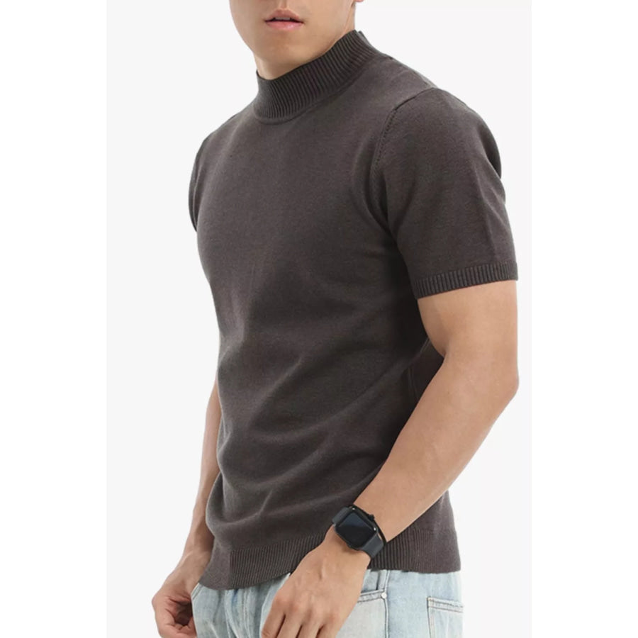 Men’s Plus Size Slim Fit Short Sleeve Sweater Apparel and Accessories