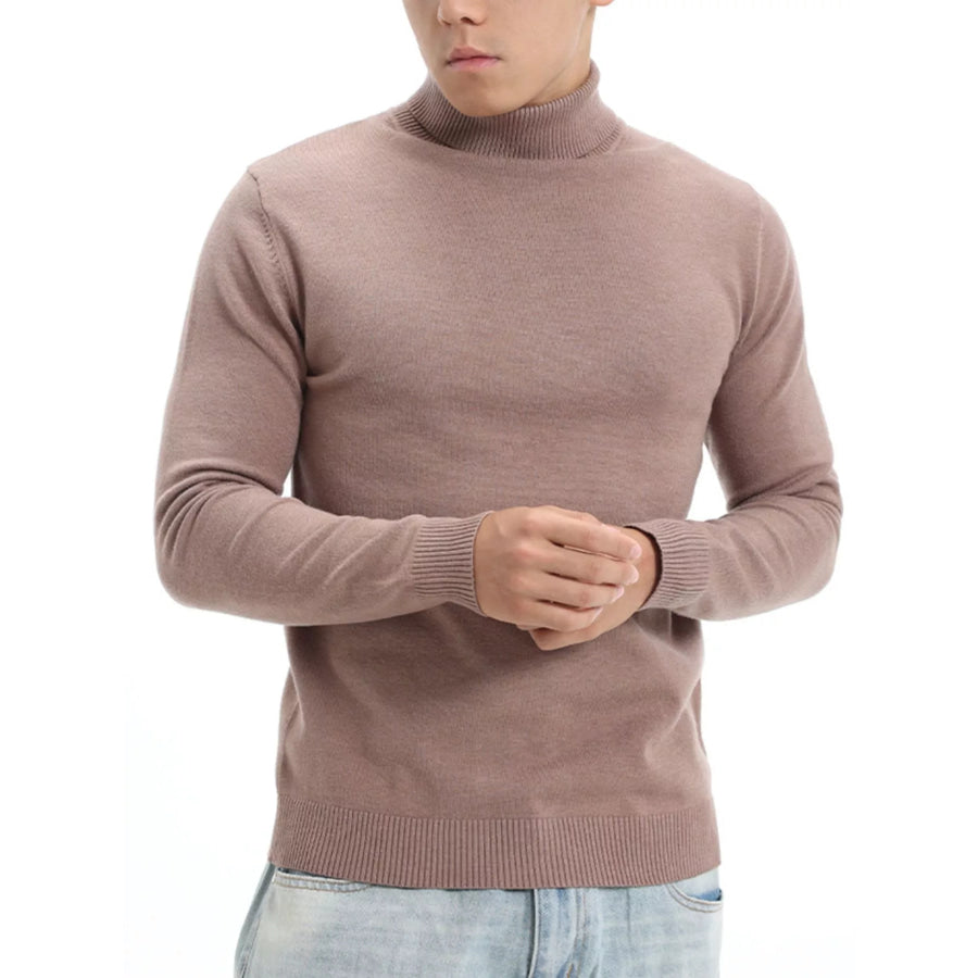 Men’s Plus Size Slim-Fit Turtleneck Sweater Apparel and Accessories