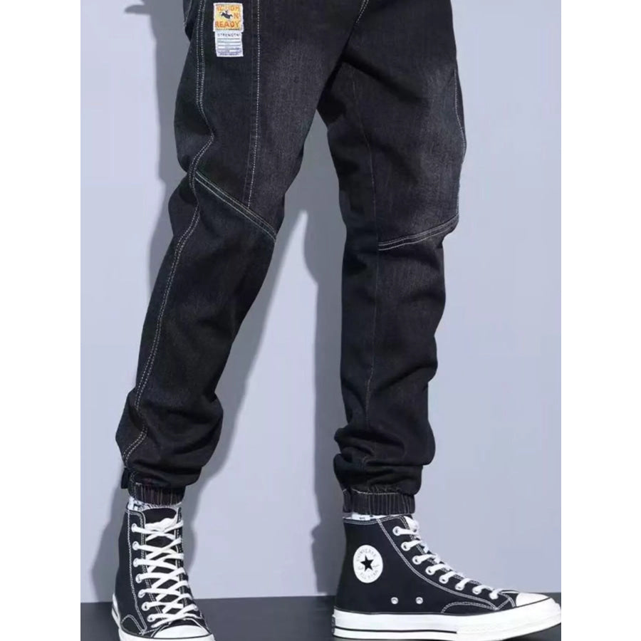 Men’s Plus Size Slim Fit Wash Jeans Apparel and Accessories