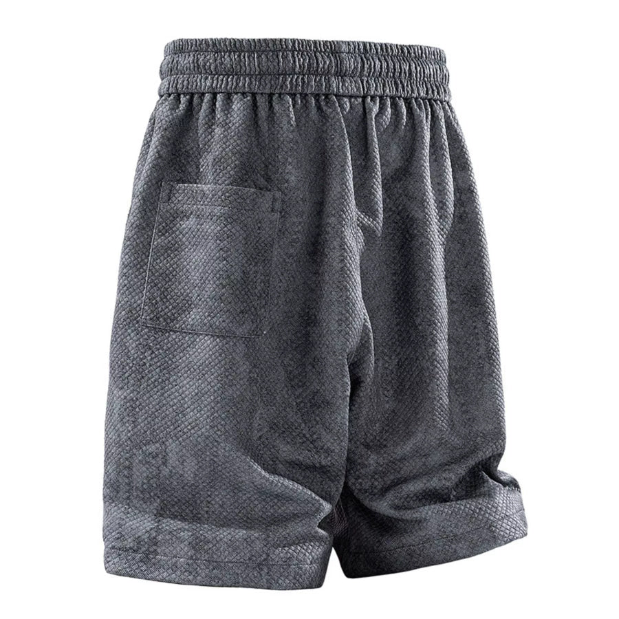 Men’s Plus Size Snake Print Drawstring Shorts Apparel and Accessories