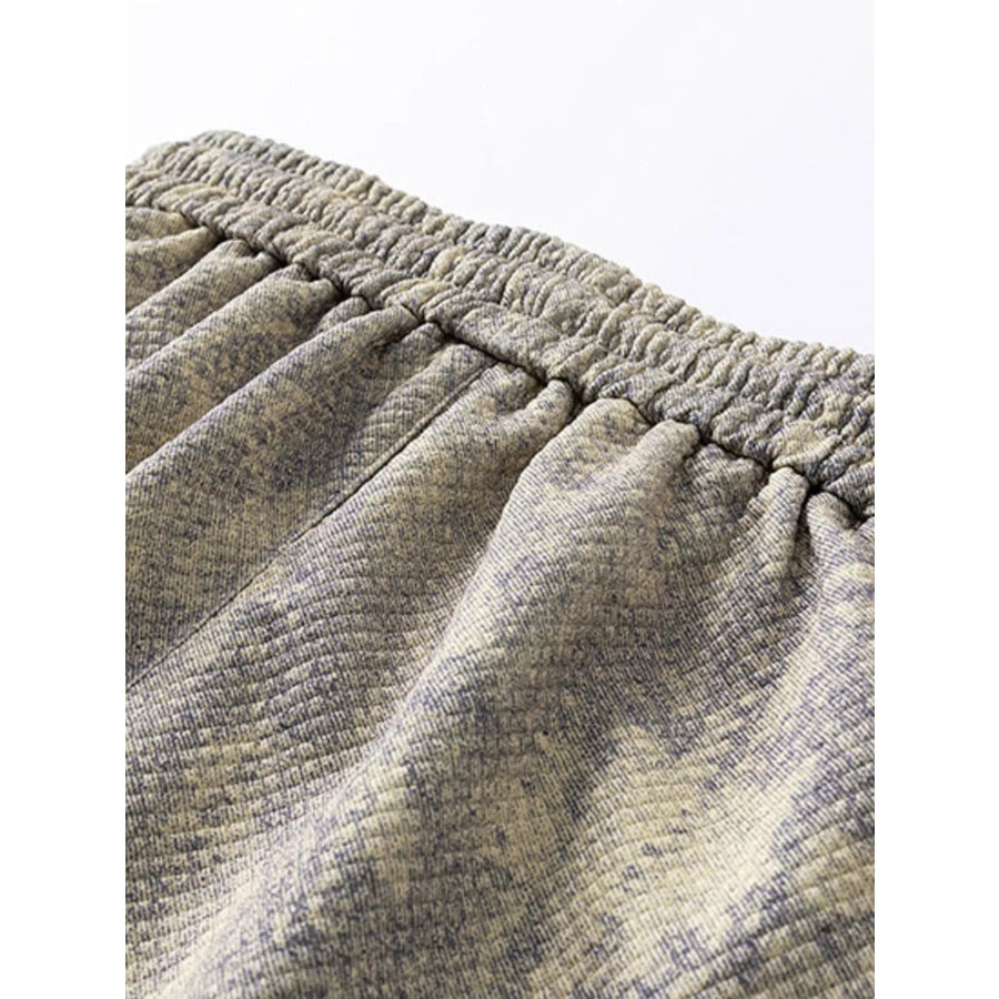 Men’s Plus Size Snake Print Drawstring Shorts Apparel and Accessories