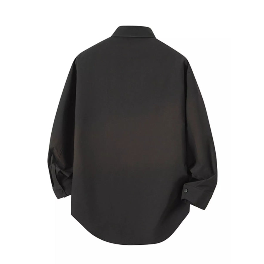 Men’s Plus Size Snap Down Long Sleeve Shirt Apparel and Accessories
