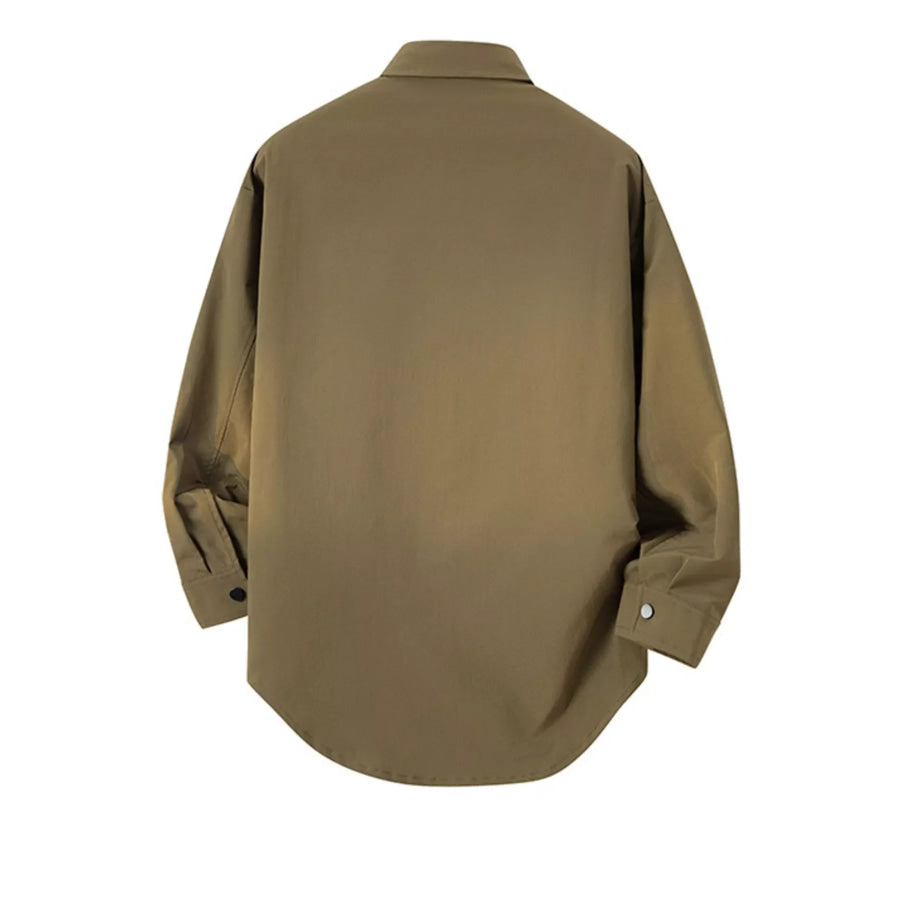 Men’s Plus Size Snap Down Long Sleeve Shirt Apparel and Accessories