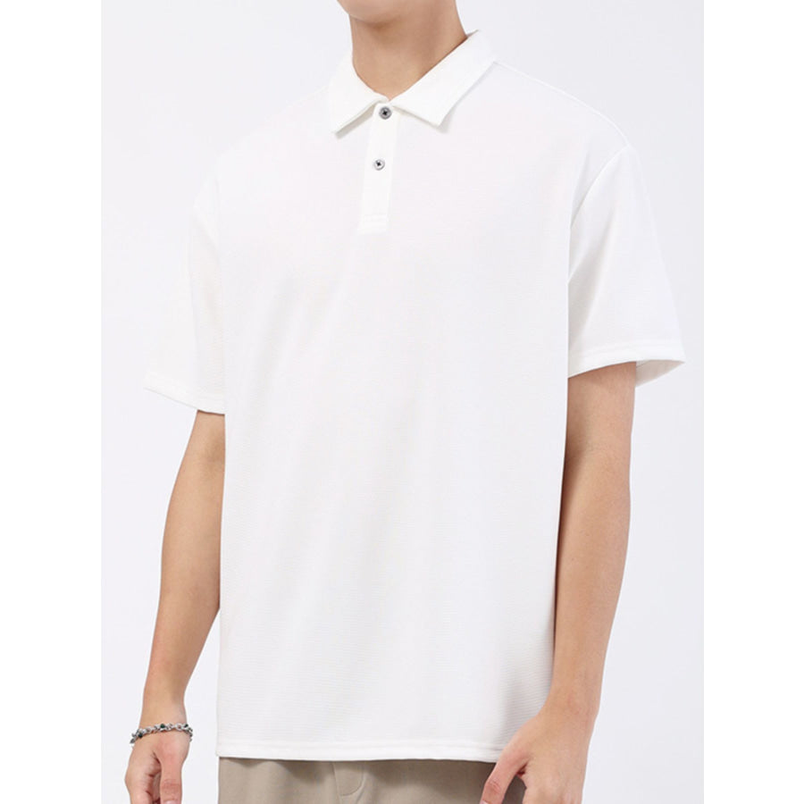 Men’s Plus Size Textured Breathable Performance Polo Apparel and Accessories