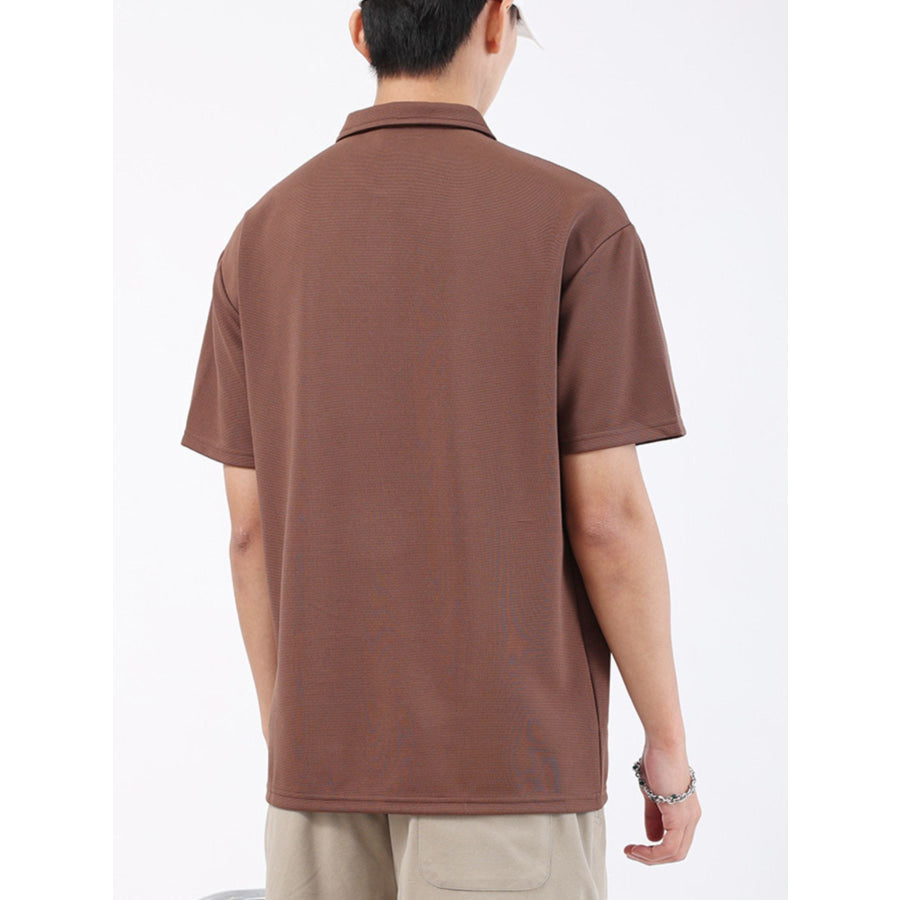 Men’s Plus Size Textured Breathable Performance Polo Apparel and Accessories