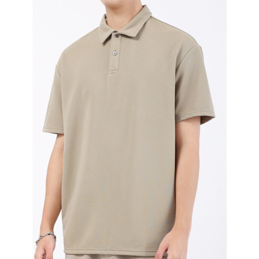 Men’s Plus Size Textured Breathable Performance Polo Apparel and Accessories