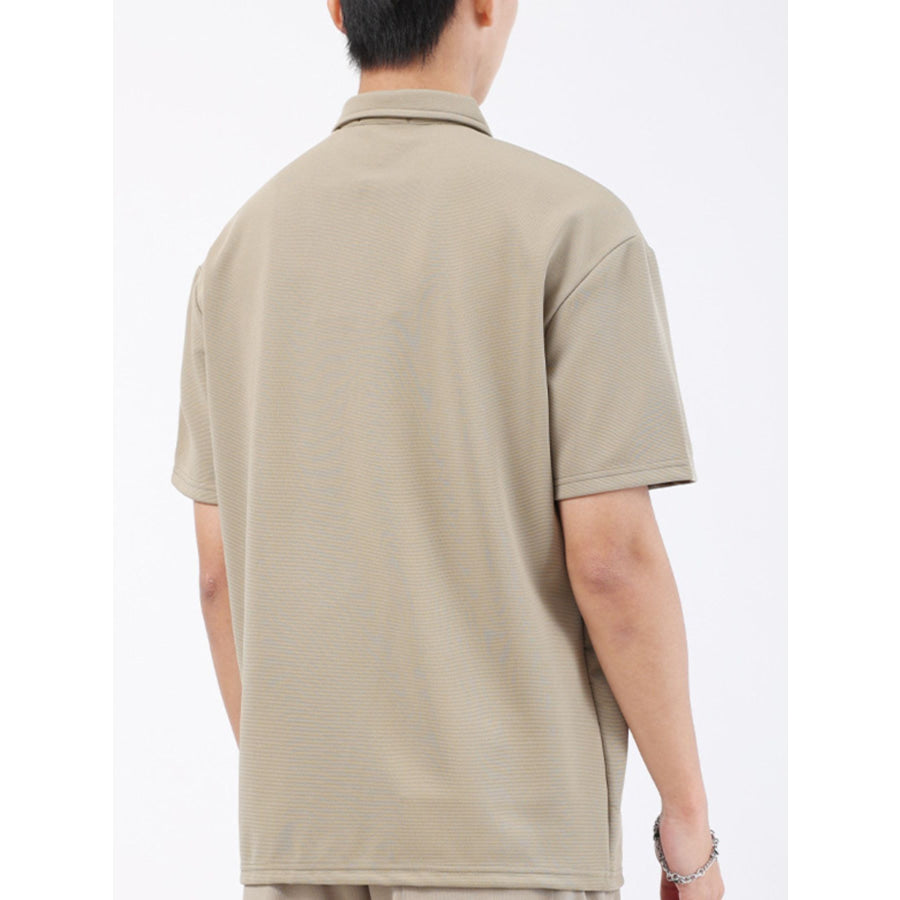 Men’s Plus Size Textured Breathable Performance Polo Apparel and Accessories