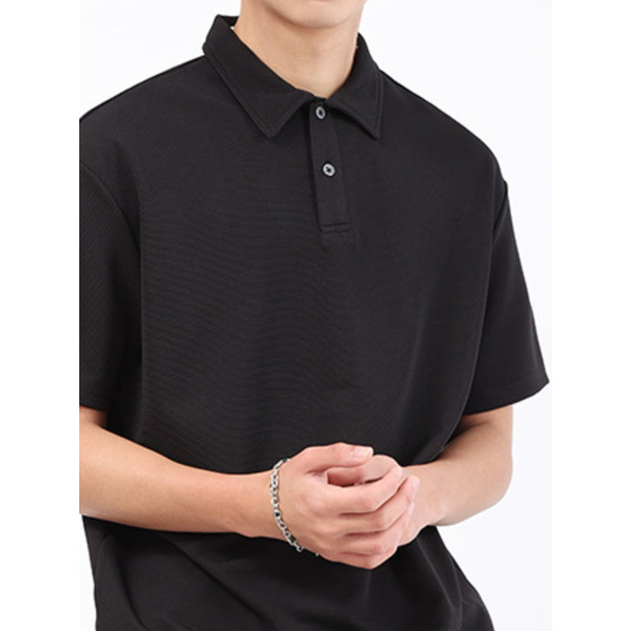 Men’s Plus Size Textured Breathable Performance Polo Apparel and Accessories