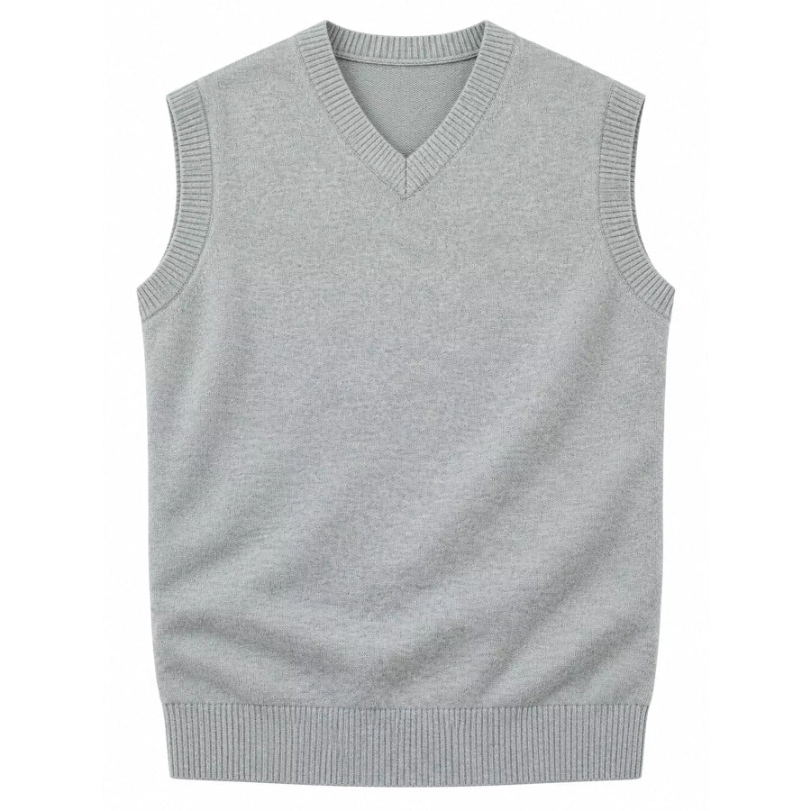Men’s Plus Size V-Neck Sweater Vest Apparel and Accessories