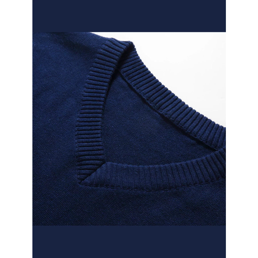 Men’s Plus Size V-Neck Sweater Vest Apparel and Accessories