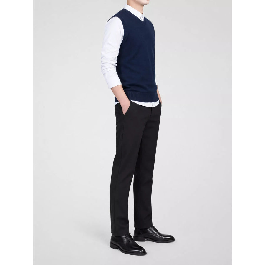Men’s Plus Size V-Neck Sweater Vest Apparel and Accessories
