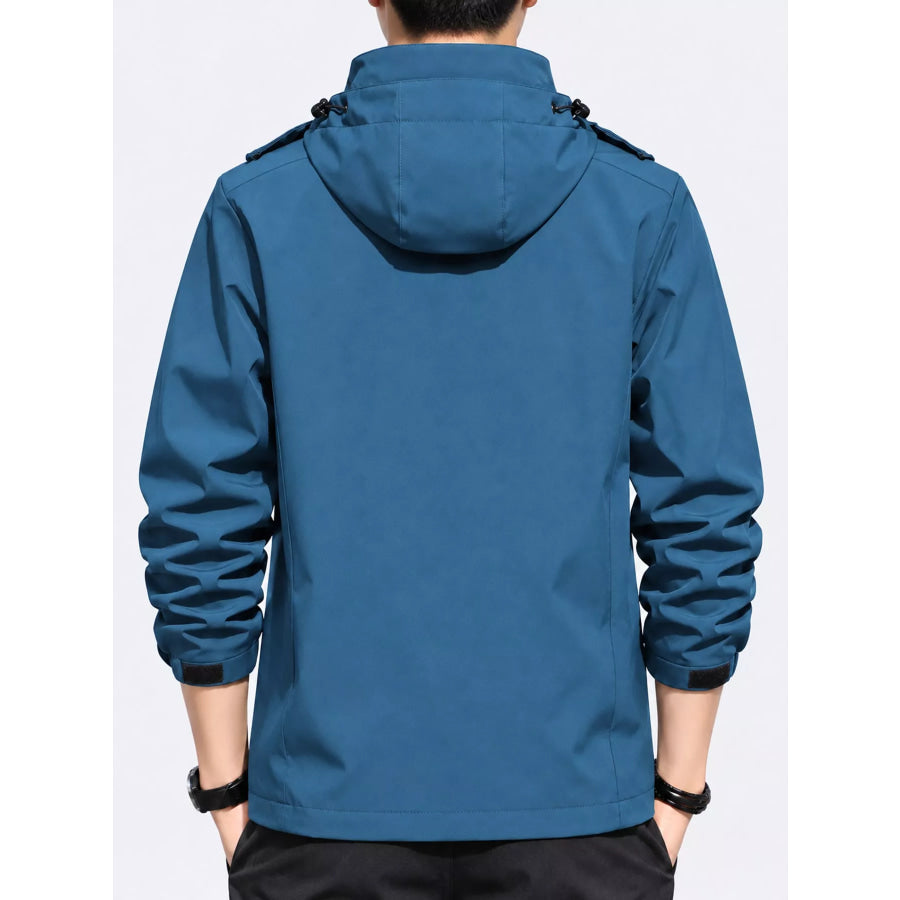 Men’s Plus Size Waterproof Zip Up Windbreaker Jacket Apparel and Accessories