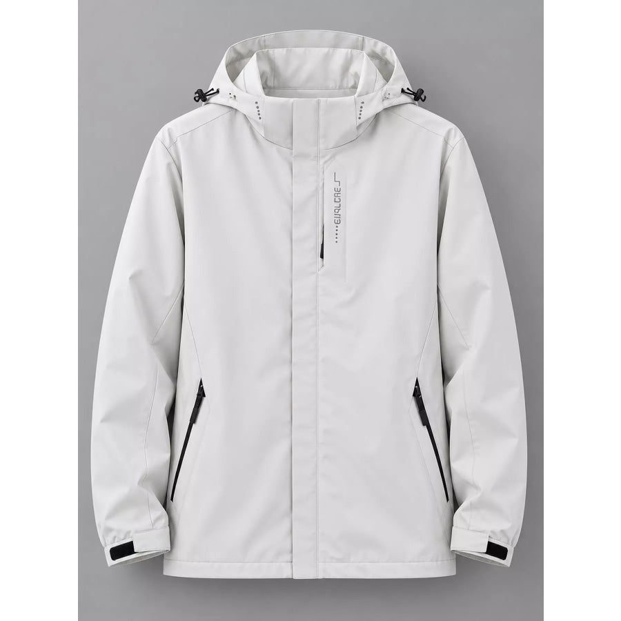 Men’s Plus Size Waterproof Zip Up Windbreaker Jacket Apparel and Accessories