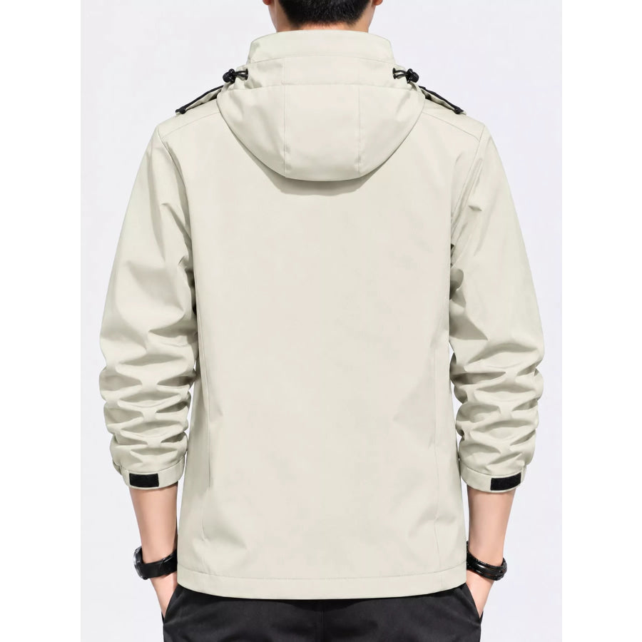 Men’s Plus Size Waterproof Zip Up Windbreaker Jacket Apparel and Accessories