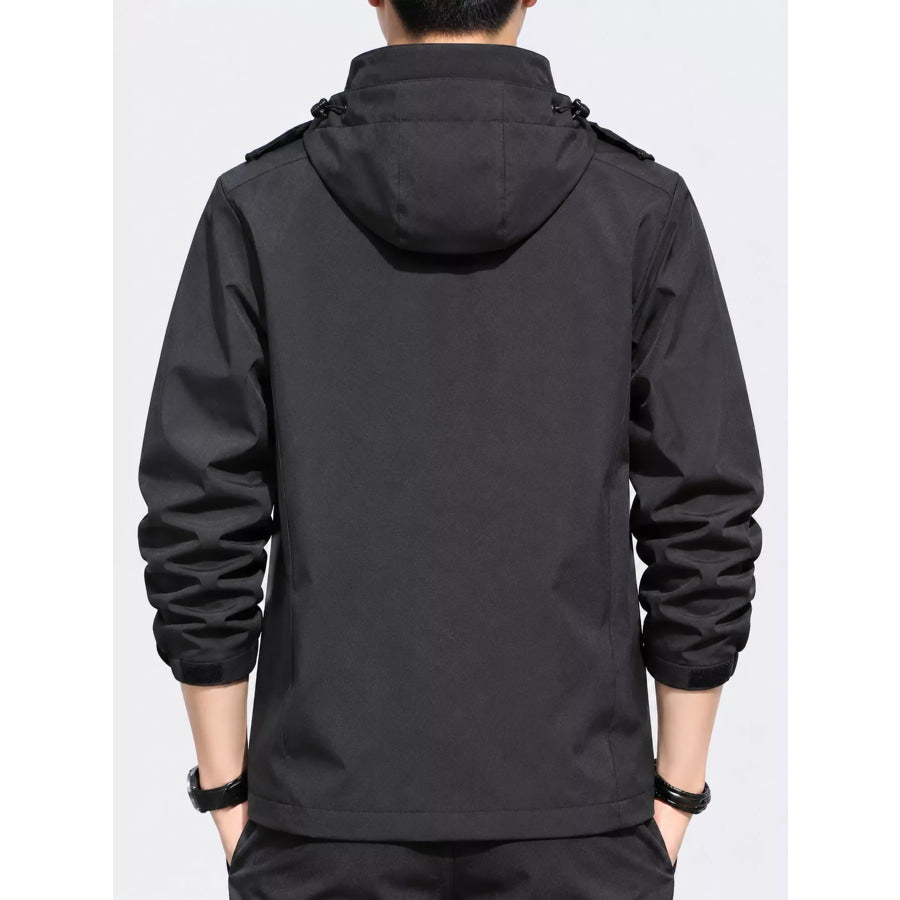 Men’s Plus Size Waterproof Zip Up Windbreaker Jacket Apparel and Accessories