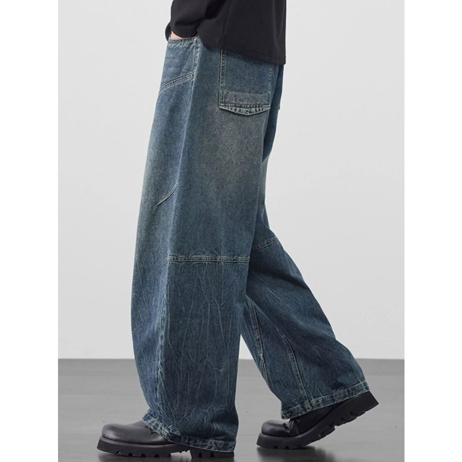 Men’s Plus Size Wide Leg Jeans Apparel and Accessories