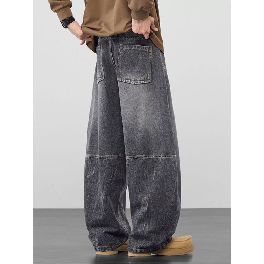 Men’s Plus Size Wide Leg Jeans Apparel and Accessories
