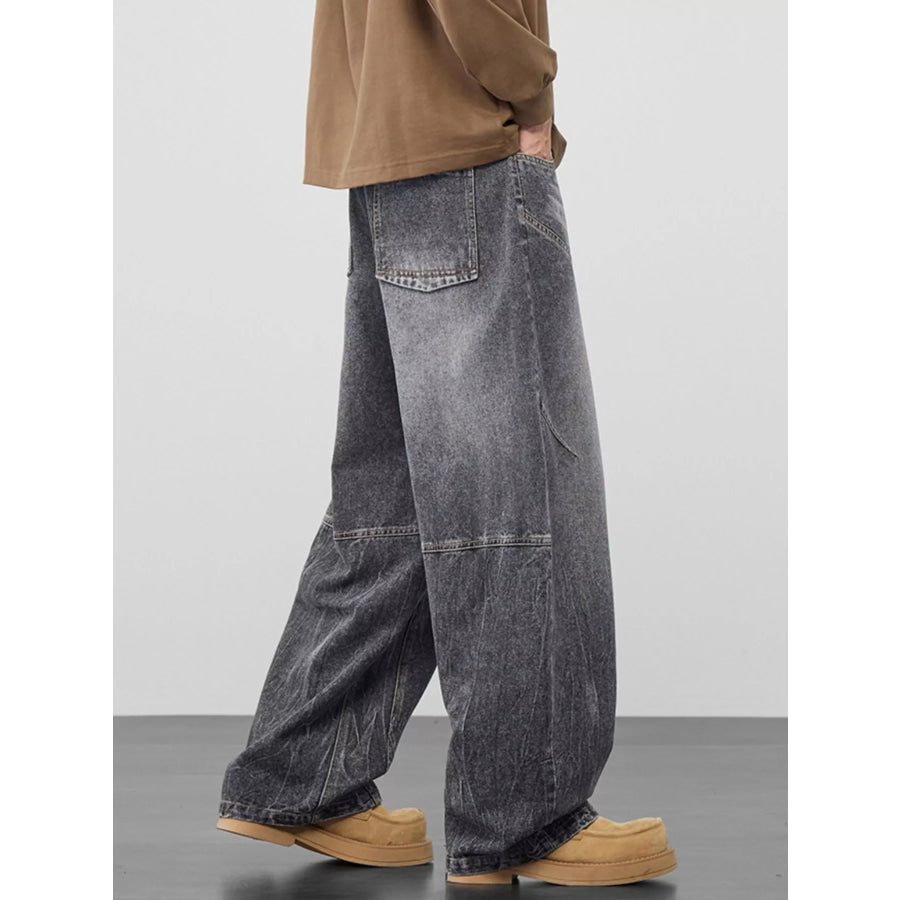 Men’s Plus Size Wide Leg Jeans Apparel and Accessories