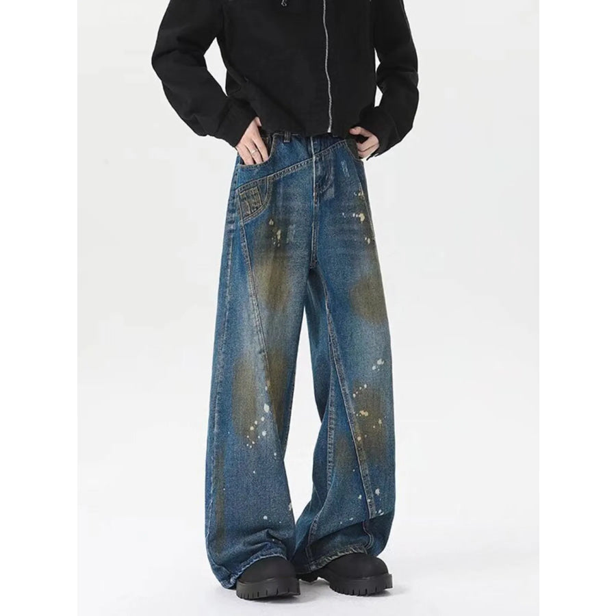 Men’s Plus Size Wide Leg Jeans Apparel and Accessories