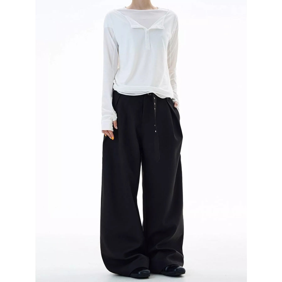 Men’s Plus Size Wide Leg Pants Apparel and Accessories