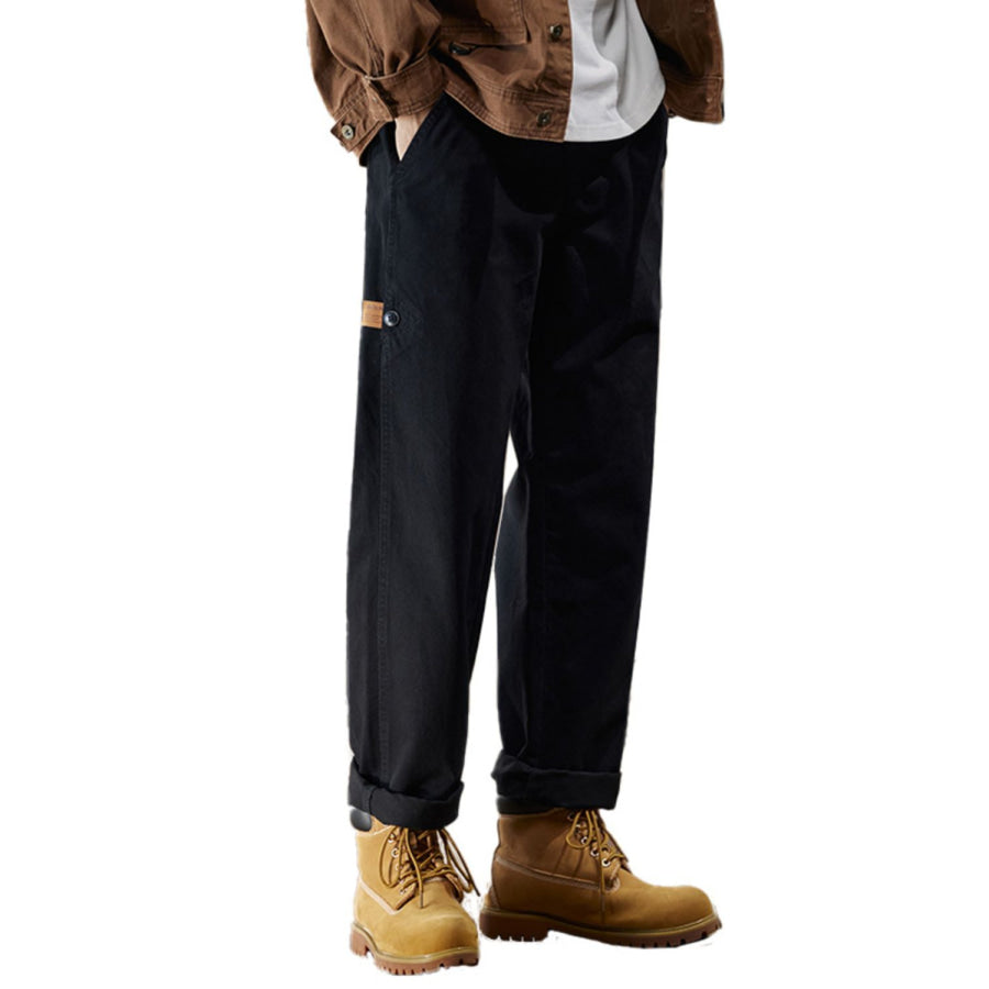 Men’s Plus Size Wide Leg Pants Black / M Apparel and Accessories