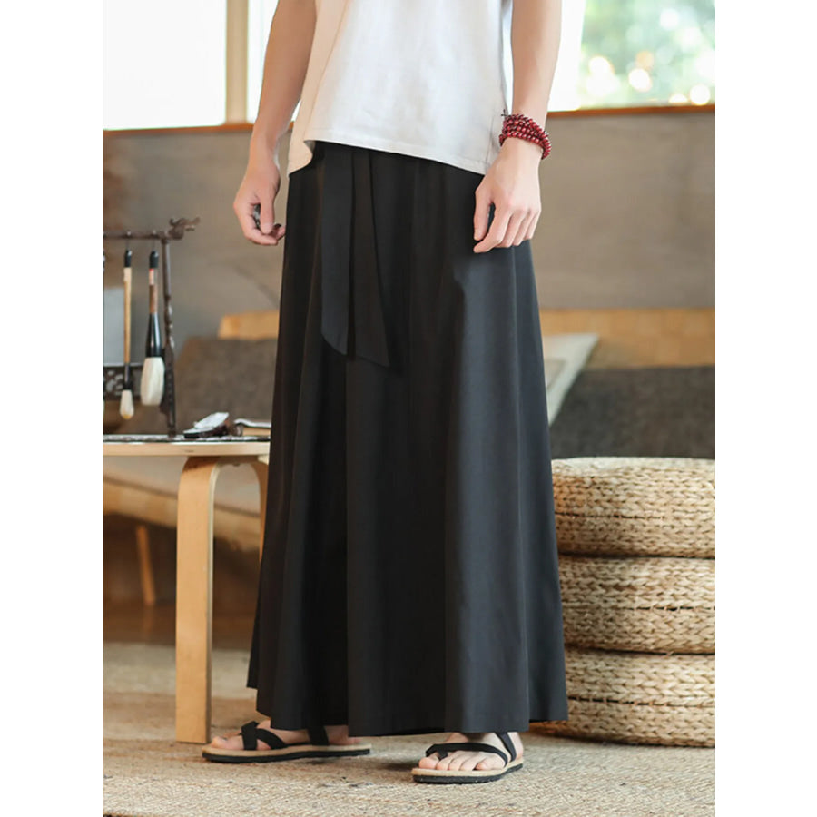 Men’s Plus Size Wide Leg Pants Black / M Apparel and Accessories