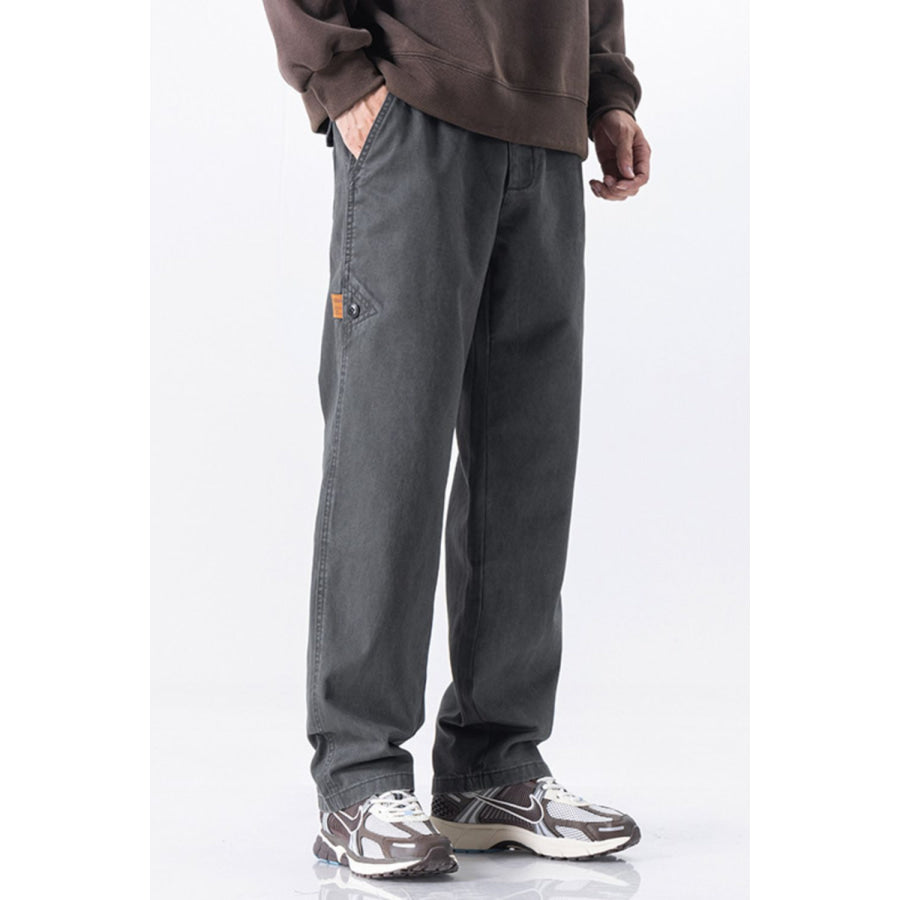 Men’s Plus Size Wide Leg Pants Dark Gray / M Apparel and Accessories