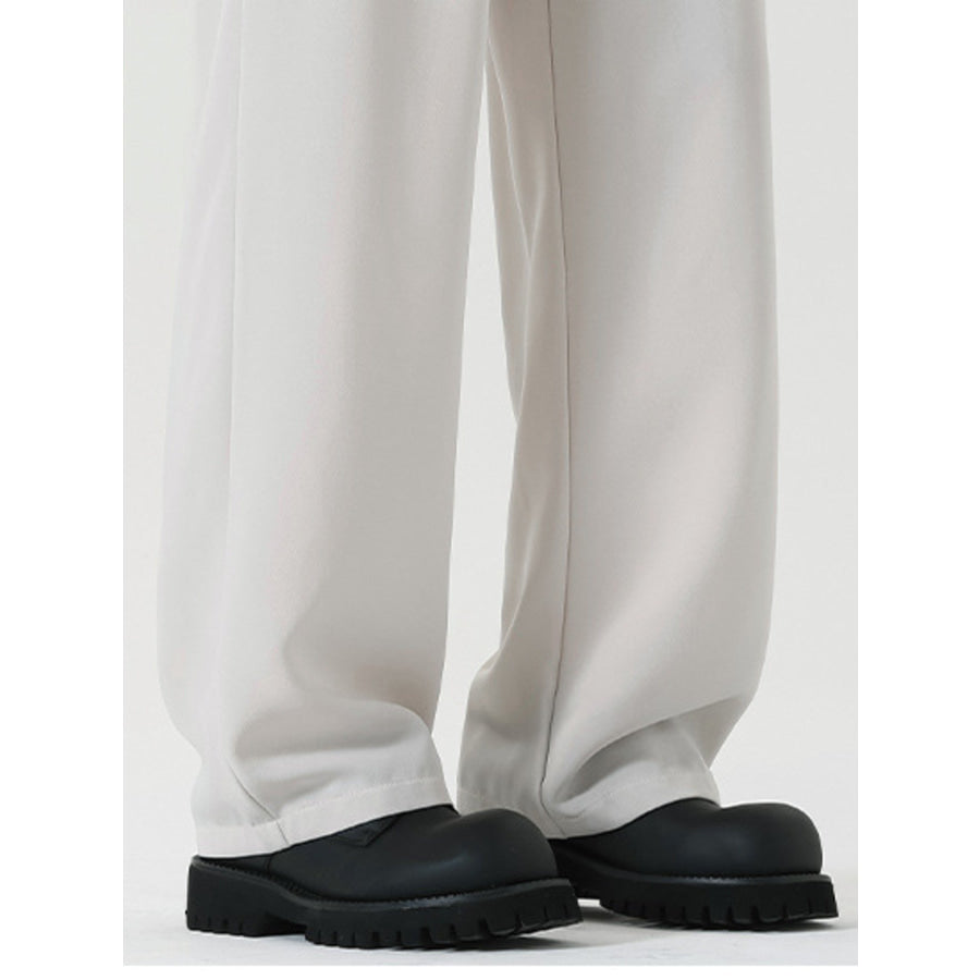 Men’s Plus Size Wide Leg Pleated Dress Pants Apparel and Accessories