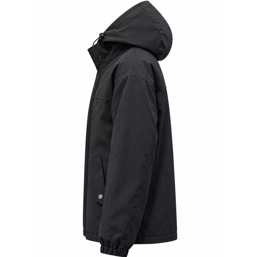 Men’s Plus Size Zip Up Hooded Jacket Apparel and Accessories