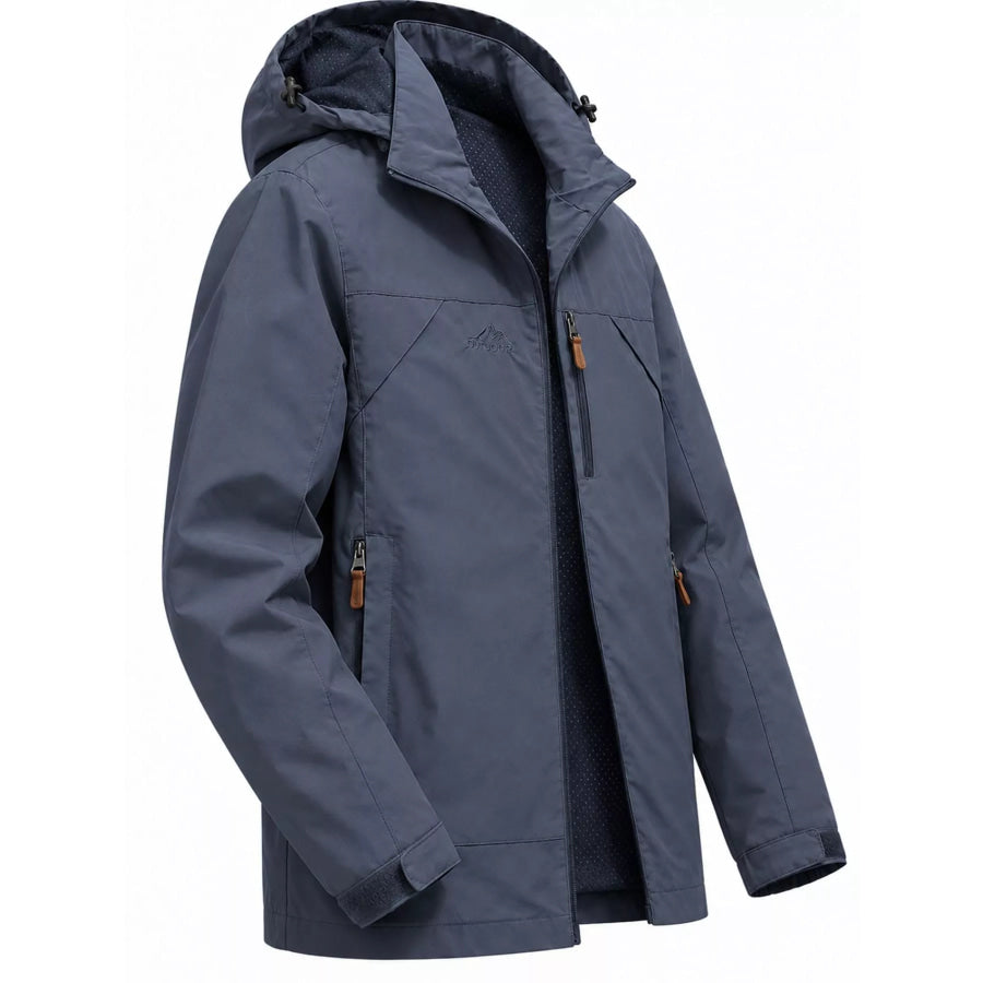 Men’s Plus Size Zip Up Hooded Jacket Apparel and Accessories