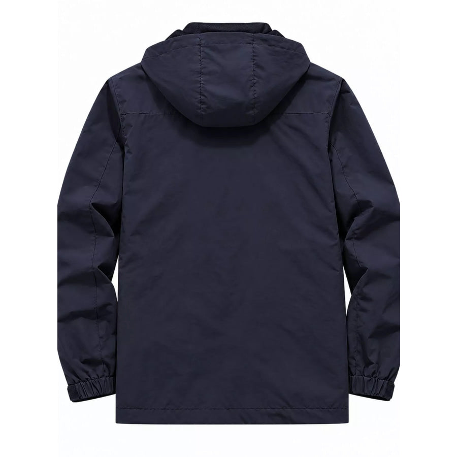 Men’s Plus Size Zip Up Hooded Jacket Apparel and Accessories