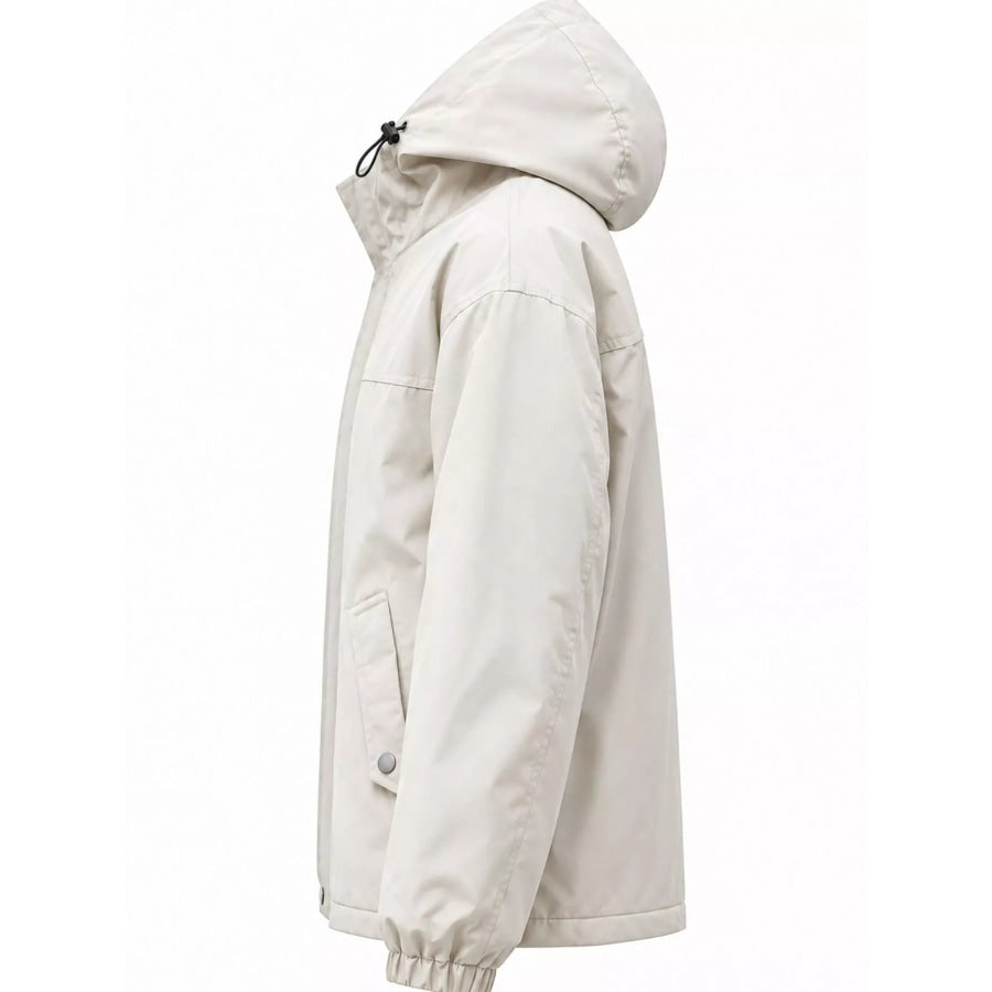 Men’s Plus Size Zip Up Hooded Jacket Apparel and Accessories