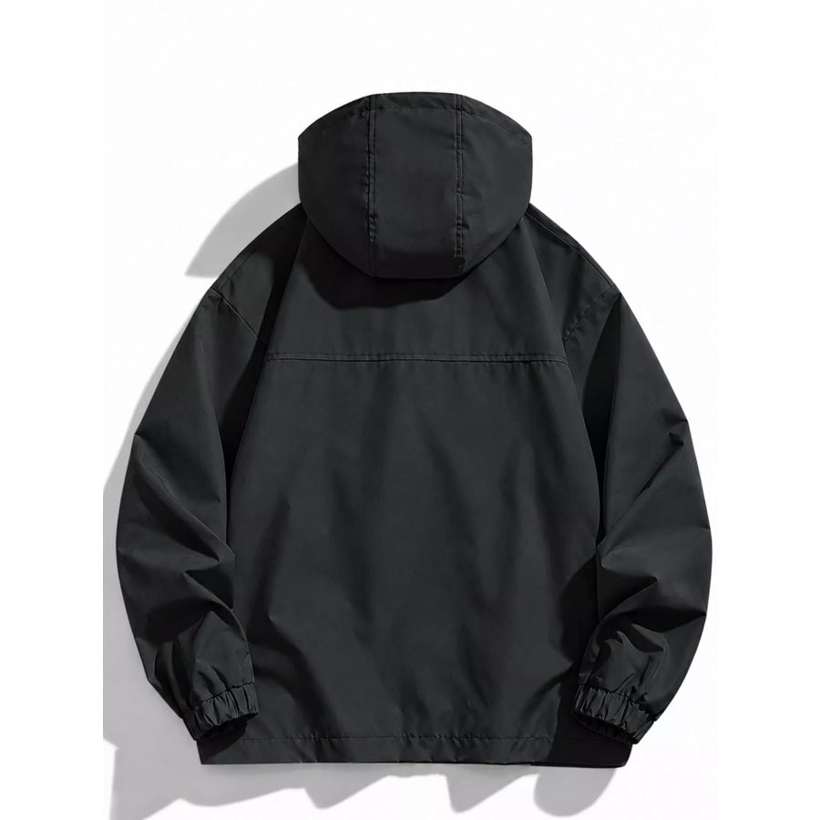 Men’s Plus Size Zip Up Hooded Jacket Apparel and Accessories