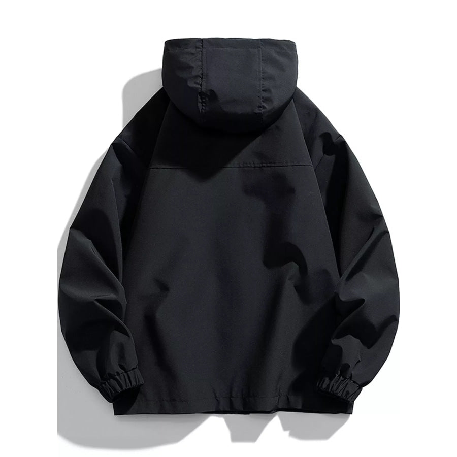 Men’s Plus Size Zip Up Hooded Jacket Apparel and Accessories