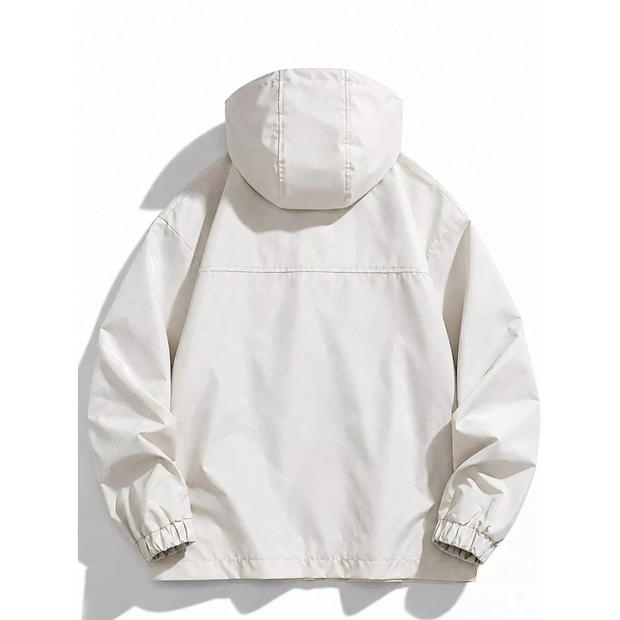 Men’s Plus Size Zip Up Hooded Jacket Apparel and Accessories