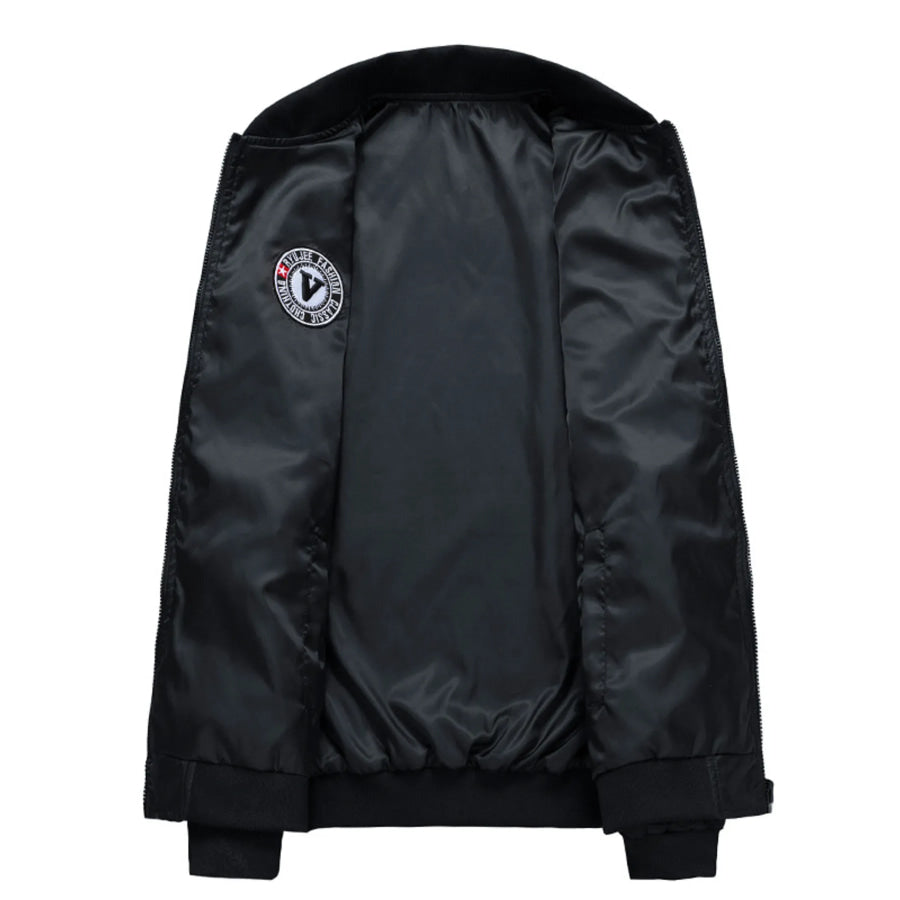 Men’s Plus Size Zip Up Long Sleeve Bomber Jacket Apparel and Accessories