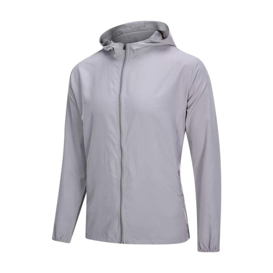 Men’s Plus Size Zip Up Long Sleeve Hooded Jacket Apparel and Accessories