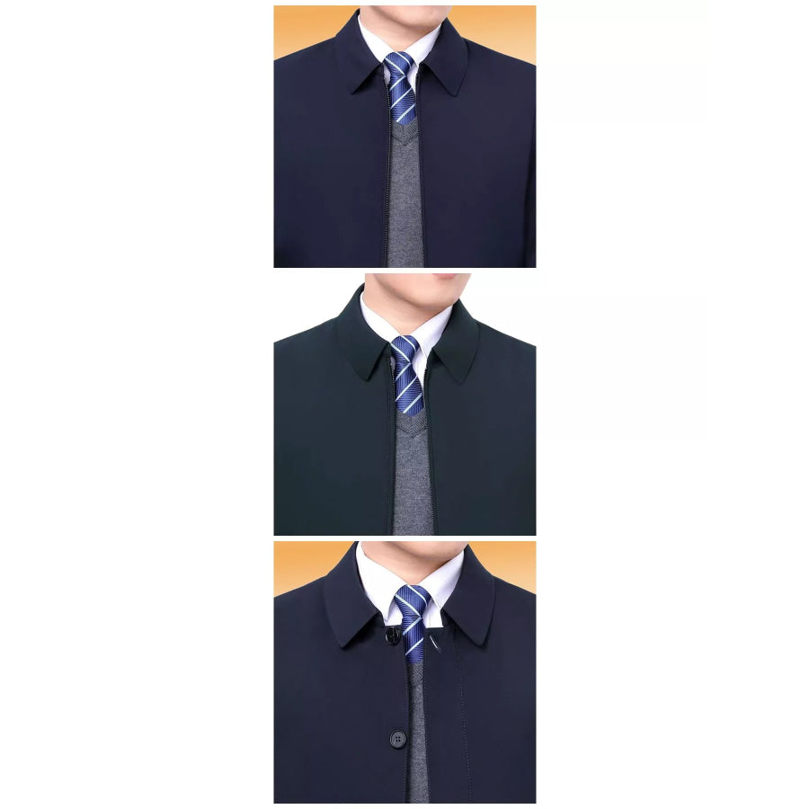 Men’s Plus Size Zip-Up Long Sleeve Jacket Apparel and Accessories
