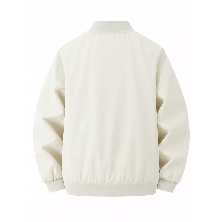Men’s Plus Size Zip Up Long Sleeve Jacket Apparel and Accessories
