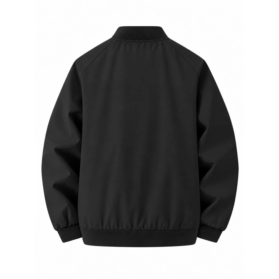 Men’s Plus Size Zip Up Long Sleeve Jacket Apparel and Accessories