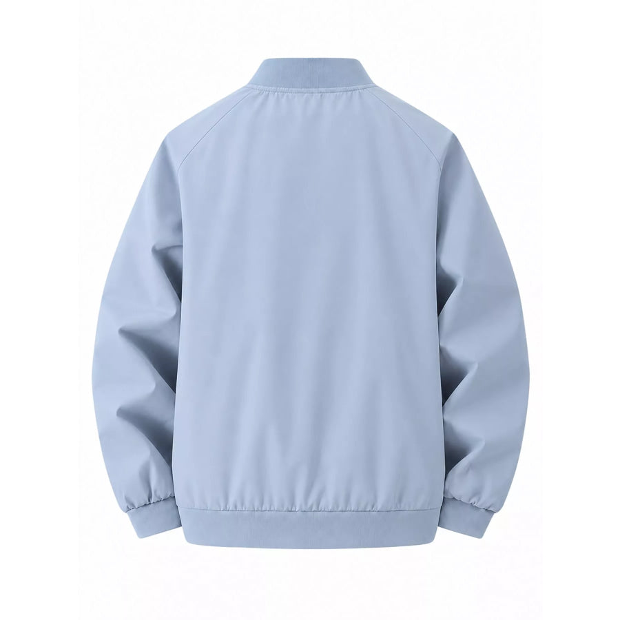 Men’s Plus Size Zip Up Long Sleeve Jacket Apparel and Accessories