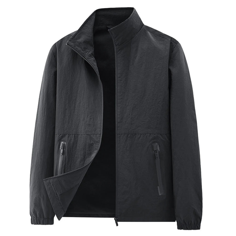 Men’s Plus Size Zip Up Long Sleeve Jacket Apparel and Accessories