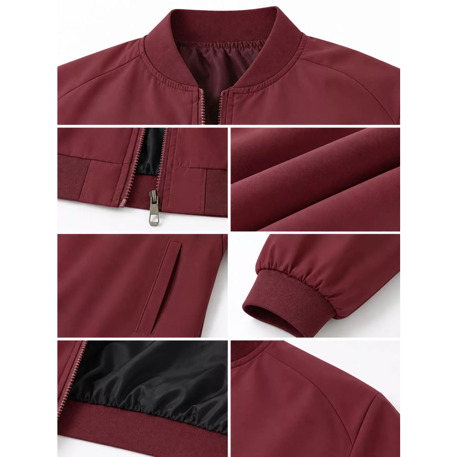 Men’s Plus Size Zip Up Long Sleeve Jacket Apparel and Accessories
