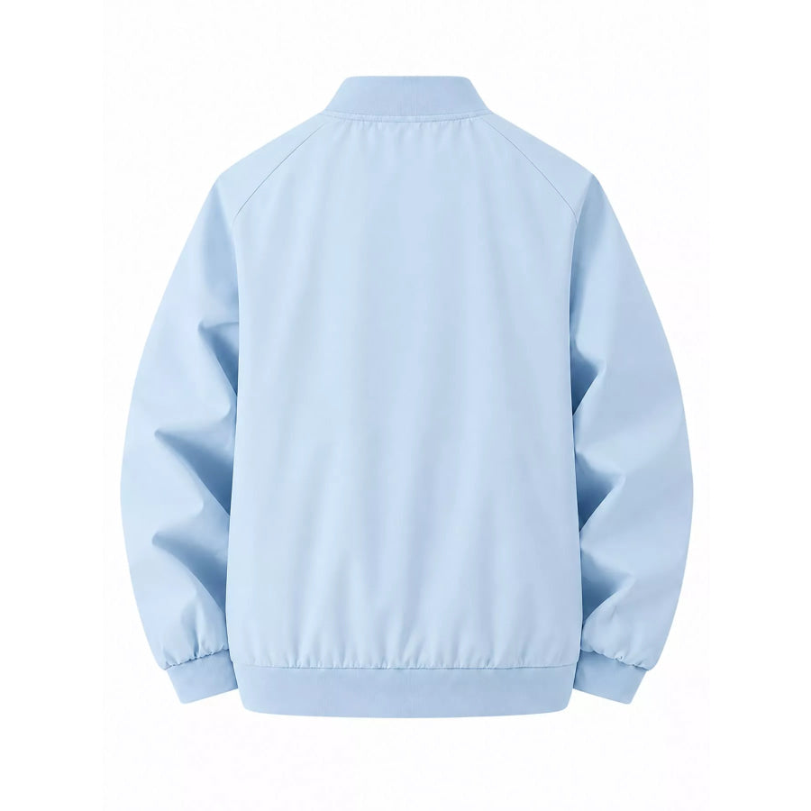 Men’s Plus Size Zip Up Long Sleeve Jacket Apparel and Accessories