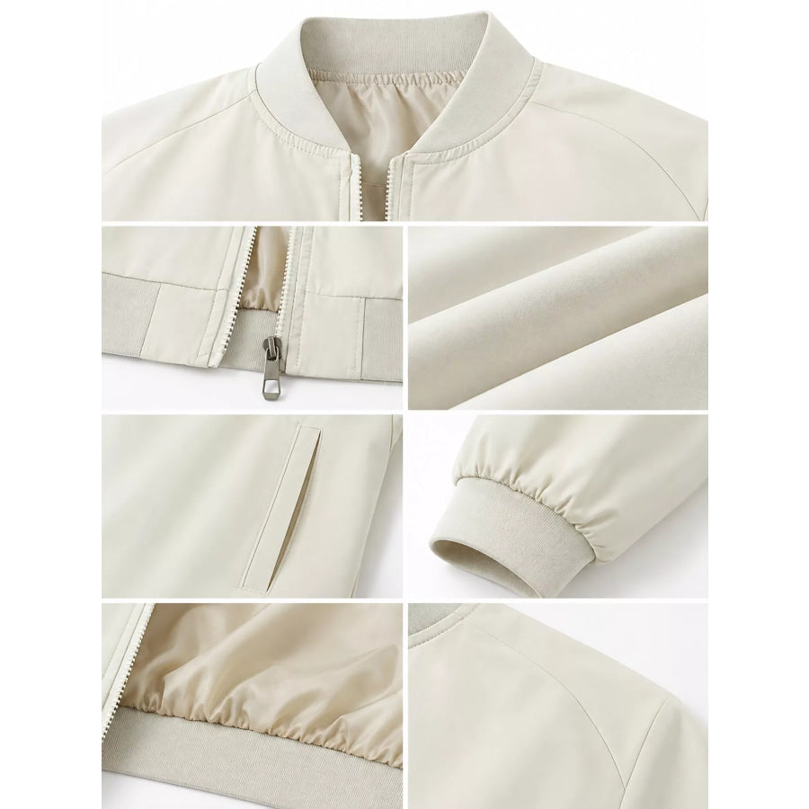 Men’s Plus Size Zip Up Long Sleeve Jacket Apparel and Accessories