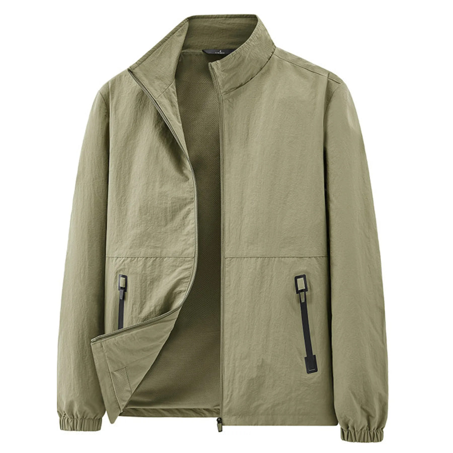 Men’s Plus Size Zip Up Long Sleeve Jacket Apparel and Accessories
